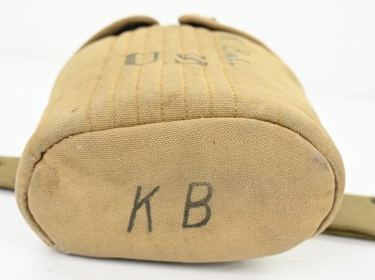 US WW1 M-1910 Pistol Belt & Canteen Signal Corps — image 5