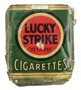 US WW2 Wrap of Lucky Strike Cigarets