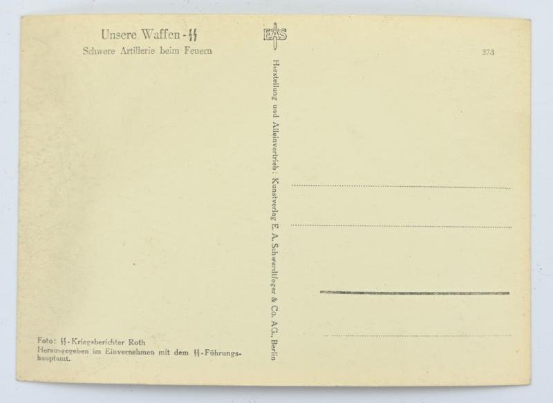 German Waffen-SS Kriegsberichter Postcard 'Unsere Waffen-SS' — image 3