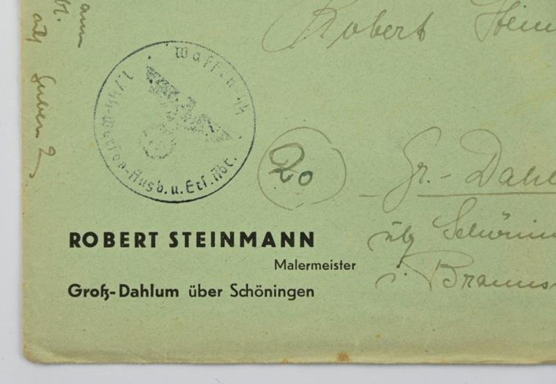 German Waffen-SS Feldpost Letter with Envelop — image 3