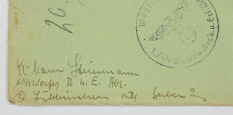 German Waffen-SS Feldpost Letter with Envelop — image 4