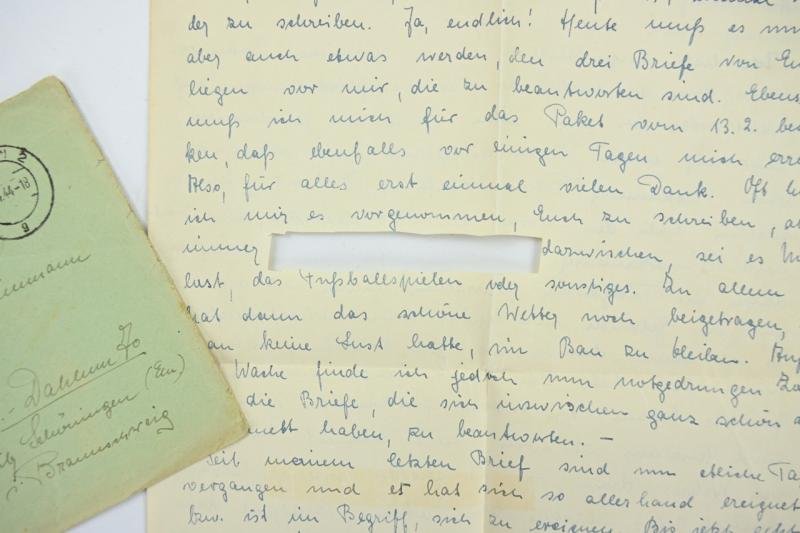 German Waffen-SS Feldpost Letter with Envelop — image 7