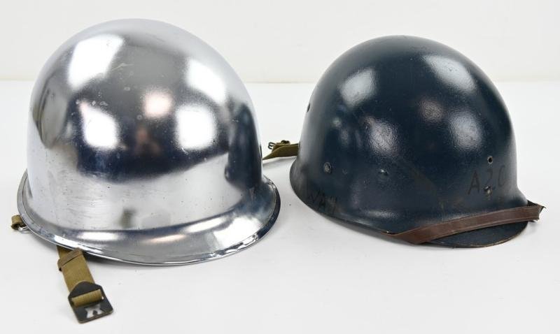 US WW2 Chromed Swivel Bale Helmet 'Schlueter' — image 10