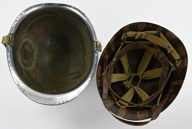 US WW2 Chromed Swivel Bale Helmet 'Schlueter' — image 6