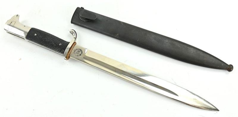 German WH K98 Parade Dress Bayonet with Combat Scabbard — image 8