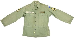 US Army Vietnam War HBT Utility Shirt