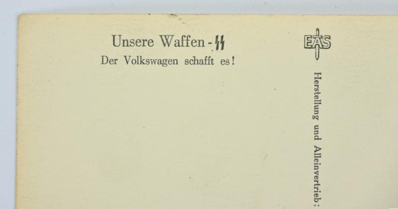 German Waffen-SS Kriegsberichter Postcard 'Unsere Waffen-SS' — image 4