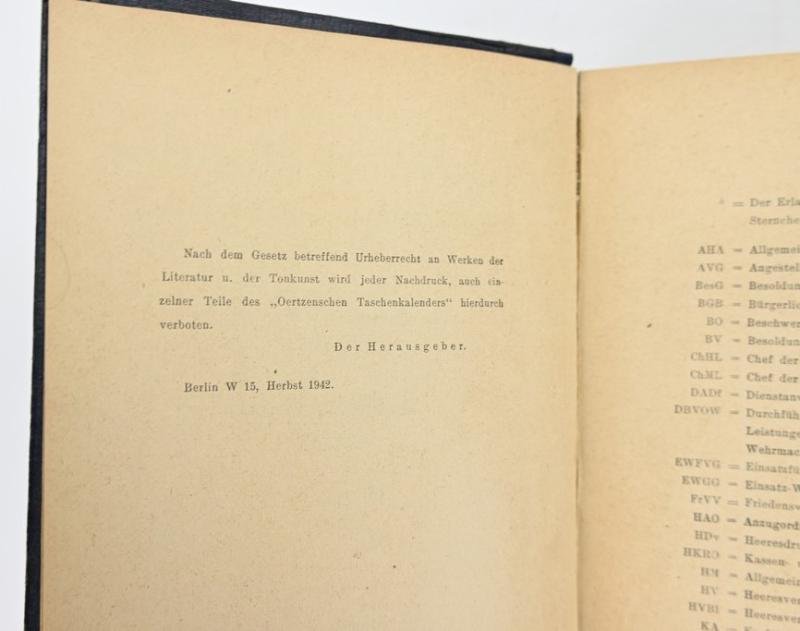 German WH Officers Kalender — image 4