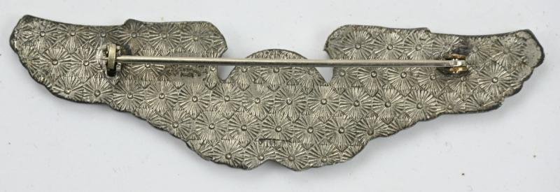 USAAF WW2 Observer Wing Sterling Pinback — image 3