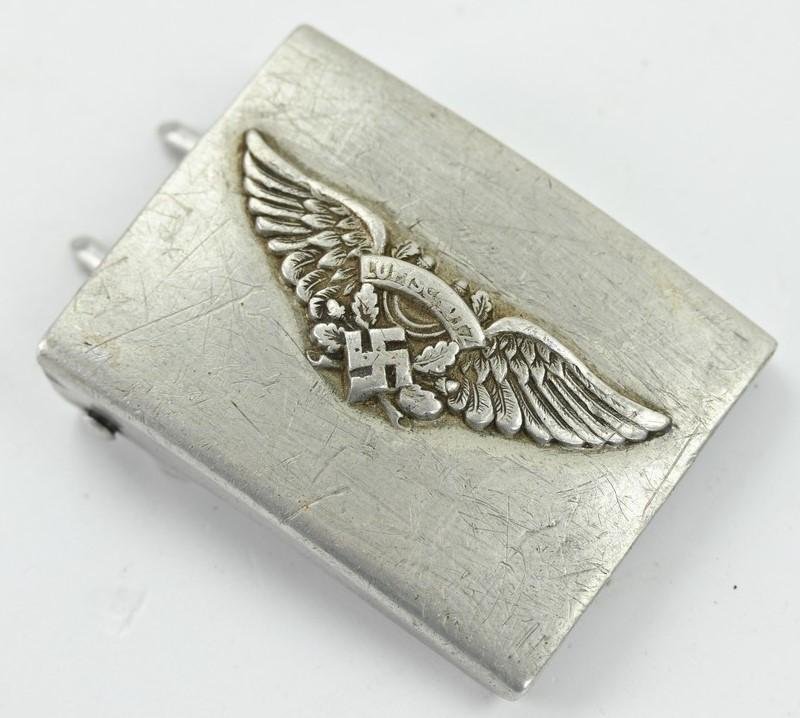 German Luftschutz Air Defense Beltbuckle — image 2