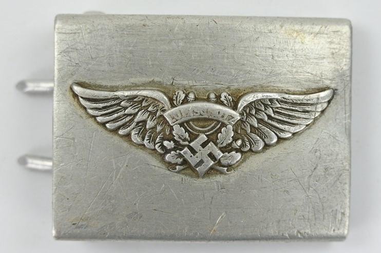 German Luftschutz Air Defense Beltbuckle — image 3