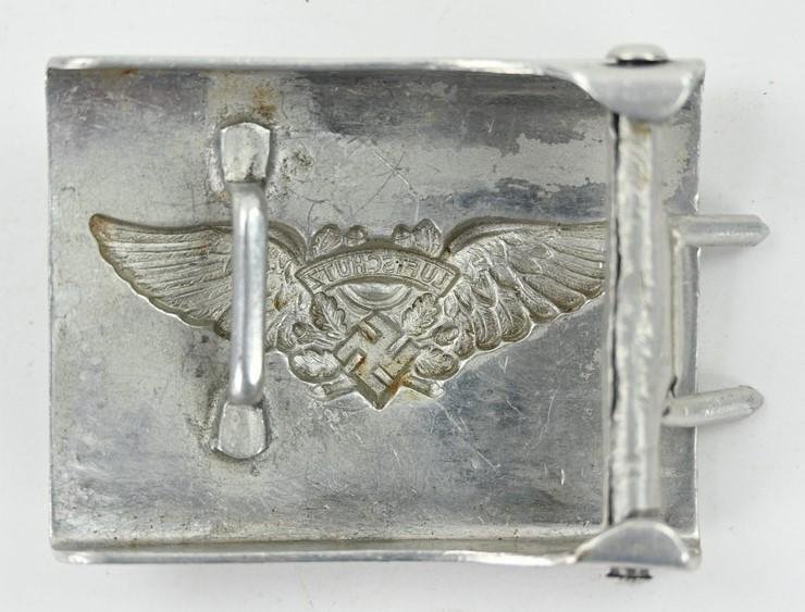 German Luftschutz Air Defense Beltbuckle — image 9