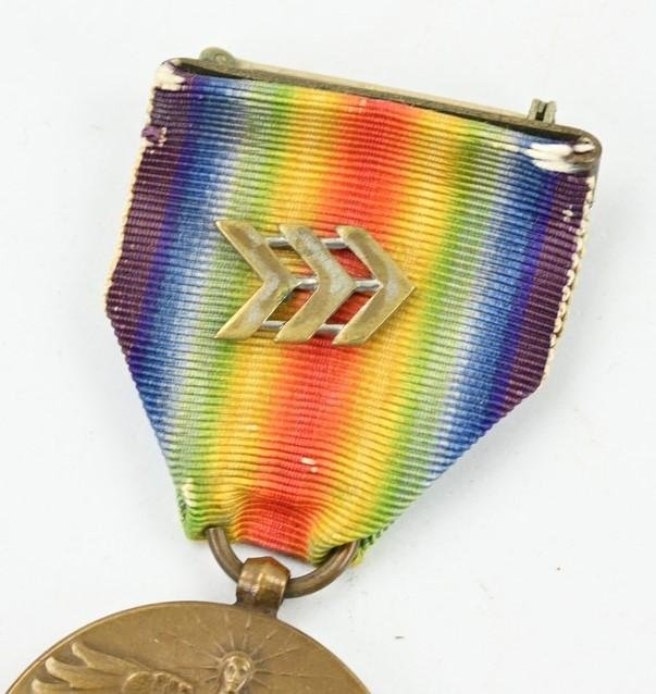 US WW1 Victory Medal with Rank Clasp — image 2