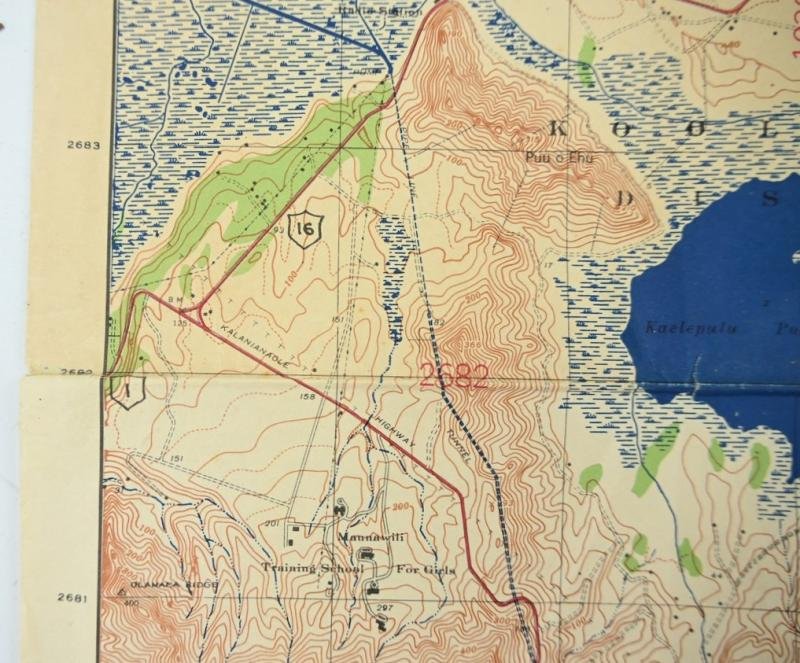 USAFICPA WW2 Mapcard Hawaii — image 7