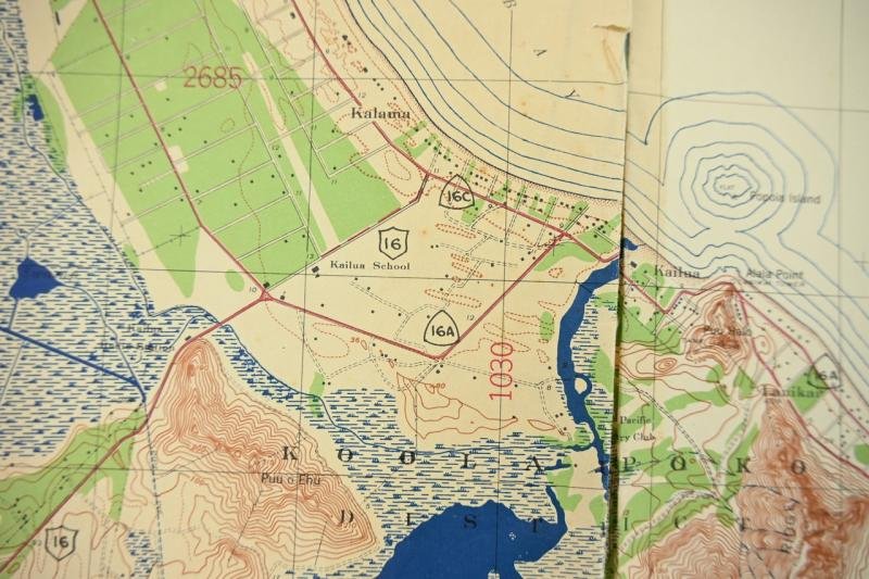 USAFICPA WW2 Mapcard Hawaii — image 8