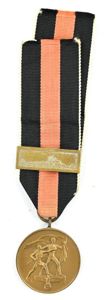 German 1 October 1938 medal with Pragerburg Clasp