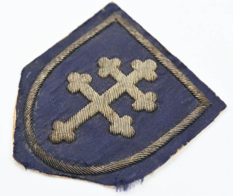 US WW1 79th Infantry Division 'Cross of Lorraine' Bouillon SSI — image 2