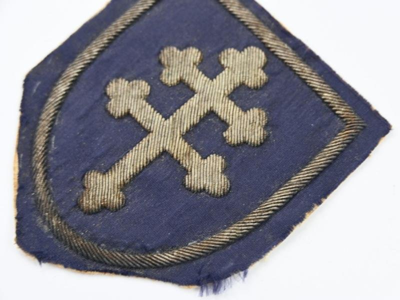 US WW1 79th Infantry Division 'Cross of Lorraine' Bouillon SSI — image 3