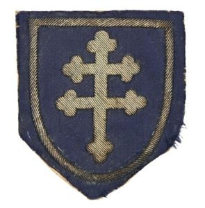 US WW1 79th Infantry Division 'Cross of Lorraine' Bouillon SSI