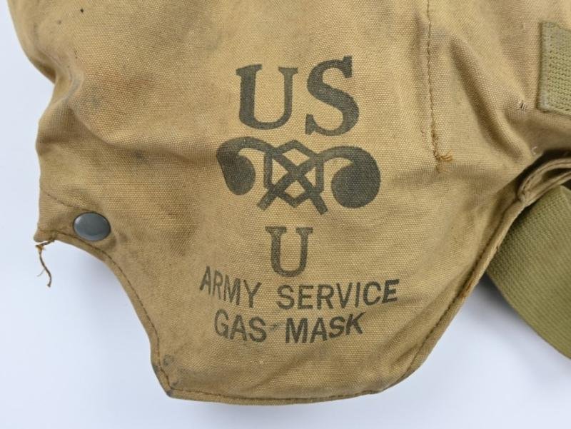US WW2 MIVA 1 Army Service Gasmask in Carrying Pouch — image 2