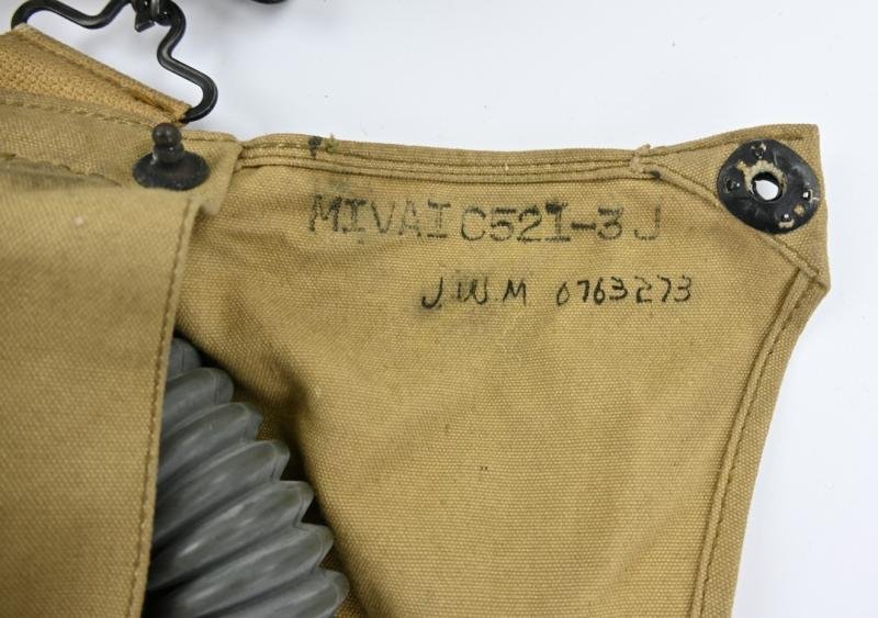 US WW2 MIVA 1 Army Service Gasmask in Carrying Pouch — image 4