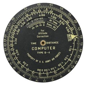 USAAF WW2 D-4 Time Distance Computer