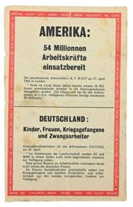 Allied WW2 Droppingsflyer 'Amerika/Deutschland'
