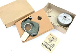 German LS DM40 Civil Gasmask with Filter in Box
