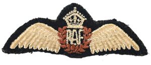 British WW2 RAF Pilot Wing