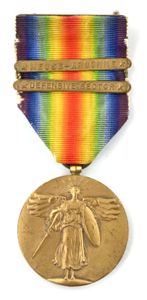 US WW1 Victory Medal with 2 Clasps