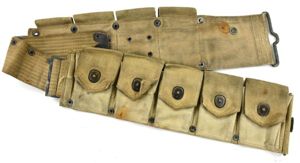 US WW1/WW2 M-1918 Cal.30 Cartridge Belt Mounted