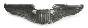USAAF WW2 Sterling Pilot Wing
