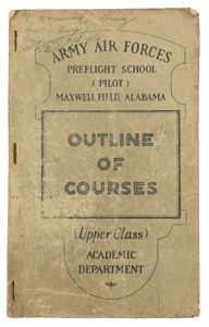 USAAF WW2 Pre-Flight School Booklet