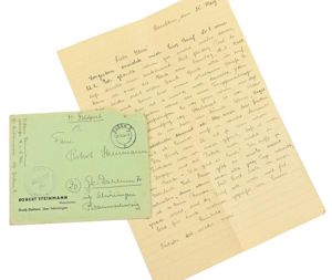 German Waffen-SS Feldpost Letter with Envelop