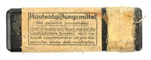German WH Hautentgiftungsmittel container 1943