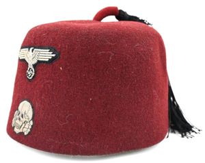 German Waffen-SS Maroon Red Fez