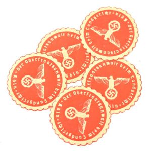 German Third Reich 'Oberstaatsanwalt' Envelop Stamps