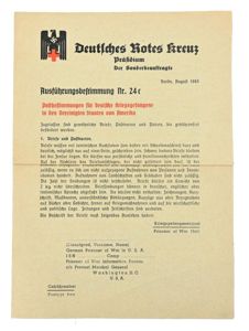 German DRK Manual 'Prisoner of War America'