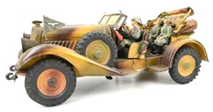 German Hausser-Elastolin Wind-Up Wehrmacht Staff Car