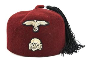 German Waffen-SS Maroon Red Fez