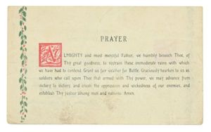 General George S. Patton's 'Weather Prayer' Card