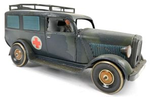 German WW2 Tippco Haußer Tinplate Wehrmacht Ambulance