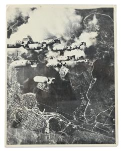 Allied WW2 Press Photo Dropping Bombs
