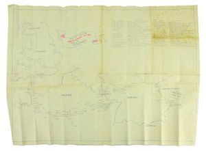 US WW2 166th Engineers Combat Battalion Route Map