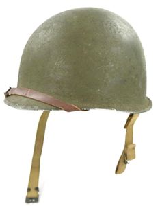 US WW2 M1 Fixed Bale Helmet 'Schlueter' War Reject