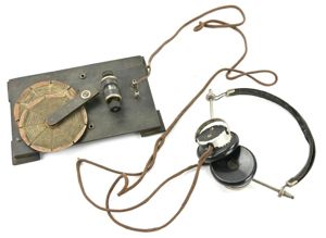 Civilian WW2 Secret Radio with headphone