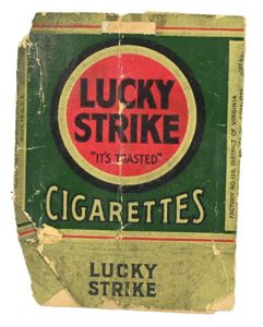 US WW2 Wrap of Lucky Strike Cigarets
