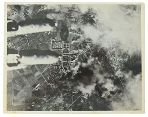 USAAF WW2 Press Photo Bombing Austrian Railways