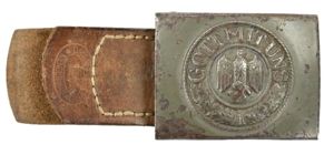 German WH Beltbuckle with Tab 'Dransfeld 1941'