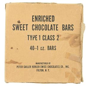 US WW2 Large Chocolate Bar Package